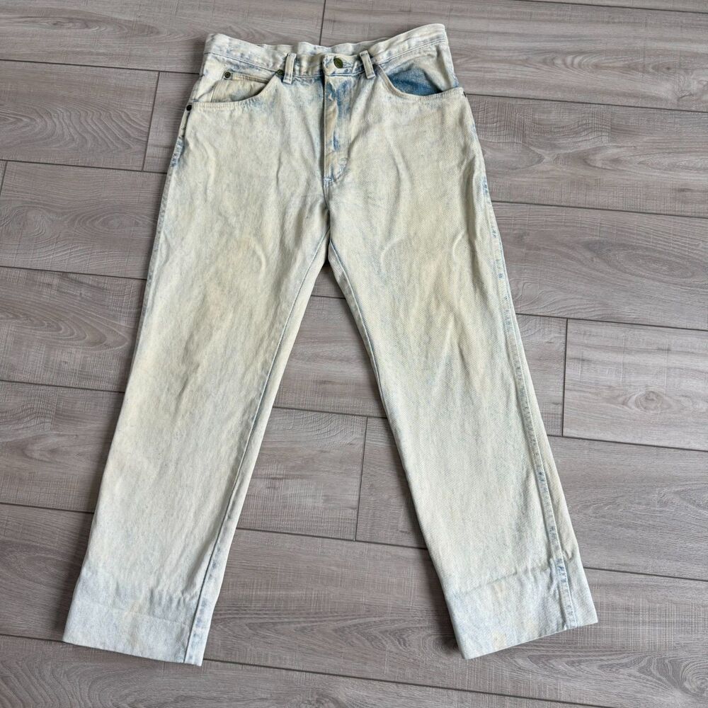 Vtg. Sedgefield SF 601 HI Jeans‎ USA Made 33x32 Light Acid Wash High Rise Denim
